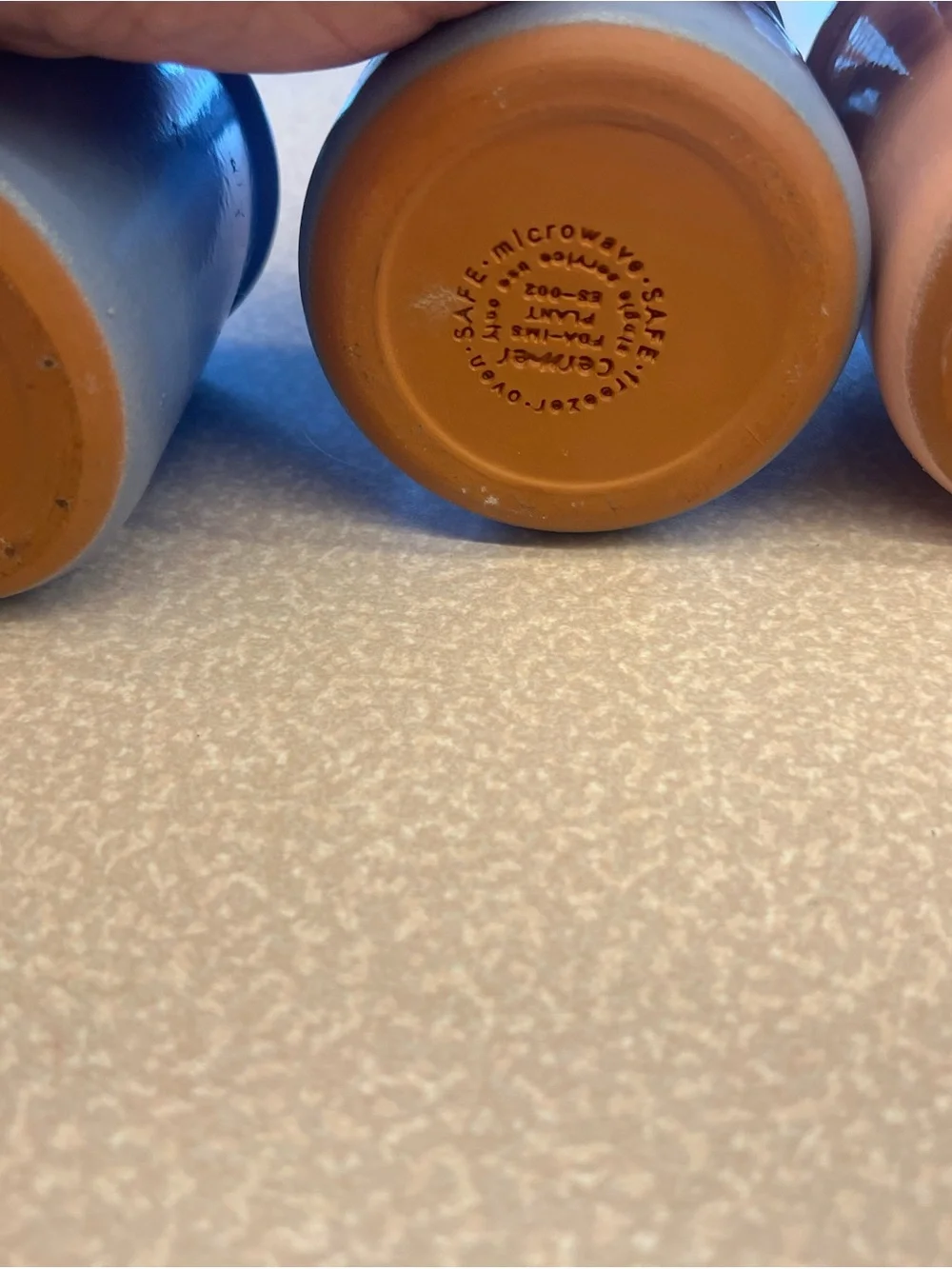 Ceramic Prep Jars Set - Gray and Orange